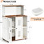 Double litière, salle de chat cachée pour 2 chats, conception multi-usage, portes, trous d'aération, meubles en bois pour panneaux de particules, fonctionnalité de cabinet latéral, intimité et rangement, blanc