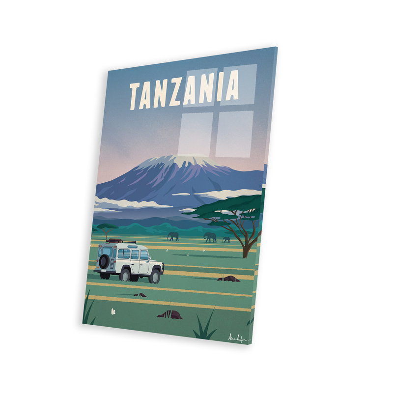 Tanzanie - Imprimé, Unframed, H 24 po x l 16 po x P 0,25 po