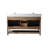 Marissa 60'' Free Standing Double Bathroom Vanity with Engineered Stone Top-999023288
