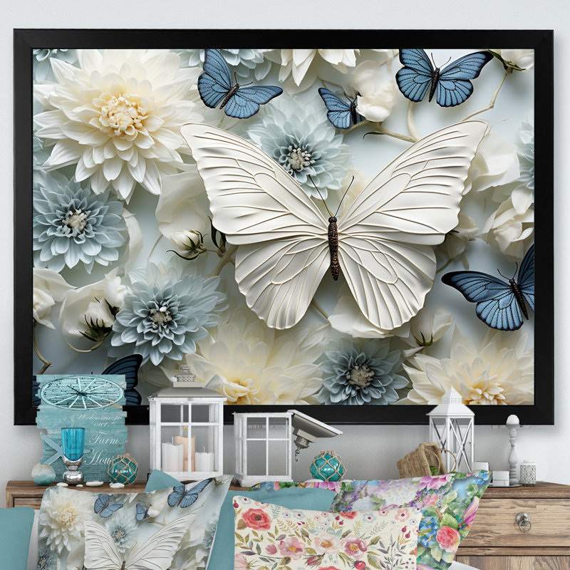 «A Pastel Palette Creates A Whimsical Flight I», reproduction sur toile, H 24 po x l 32 po x P 1 po, Cadre simple noir