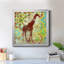 Bali girafe - peinture sur toile encadrée-295302120-295302121