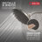 PivotPro Rain Showerhead, Single Setting 7 Inch Round Shower Head SpotShield Brushed Nickel-116423715
