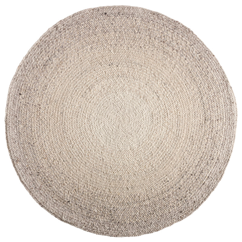 Jaipur Living Circadia Handwoven Solids/Textures Tan Round Area Rug (4' RND), Round 4'