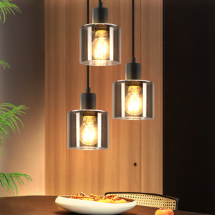 3 - Light Black Cluster Pendant