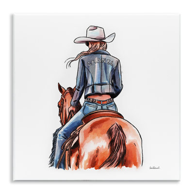  Art mural «Minimal Glam Cowgirl» par Amanda Greenwood