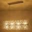 Luminaire suspendu en cristal 12 lumières pour îlot de cuisine à intensité variable 12 lumières-1178246064