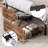 Full Size Farmhouse Industrial LED Bed Frame With Storage Headboard, Metal Platform Bed With USB Charging Station, APP & Remote Control RGB Lights，Metal Slats Support, Noise Free, No Box Spring Needed-30126301-30126303