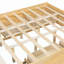 Structure de lit plateforme grand format avec 4 tiroirs de rangement et un casier de rangement au pied de lit, sans tête de lit, design moderne et peu encombrant - naturel-2146386861