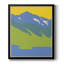 «Bright Glacial Lake I», toile encadrée de qualité supérieure - prête à être accrochée-105823366-105823367