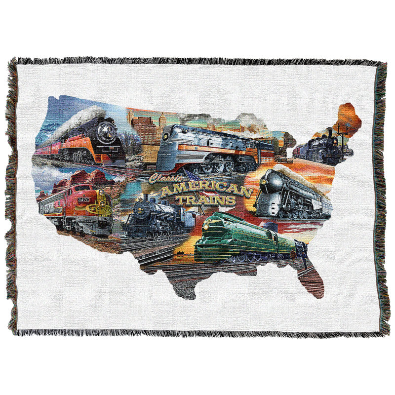 Jeté en coton Pure Country Weavers, L 82 po x l 62 po