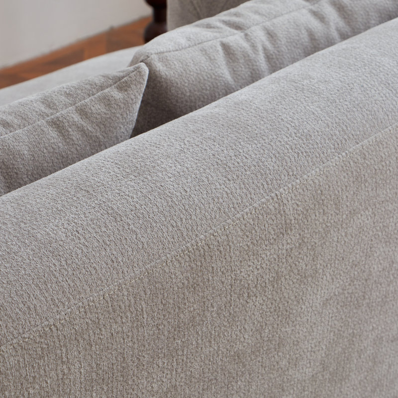Causeuse à compression Mid-Century, Gris