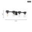 Chapman & Myers Garrett Bathroom Bedroom Wall Fixture In Aged Iron Finish With Clear Shade-831857807-831857803