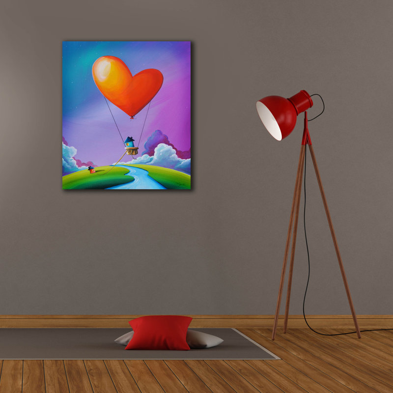 Ebern Designs «Don't Let Love Slip Away» par Cindy Thornton, art mural sur toile, H 30 po x l 26 po x P 1,5 po