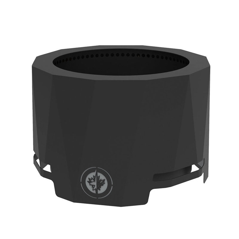 Round Steel Smokeless Fire Pit, Winnipeg Jets