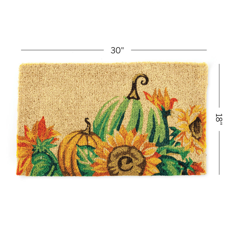 Tapis de coco pour citrouilles de récolte