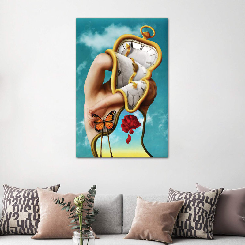 La persistance du temps par Diogo Verissimo - reproduction, Toile tendue, H 40 po x l 60 po x 1,5 po