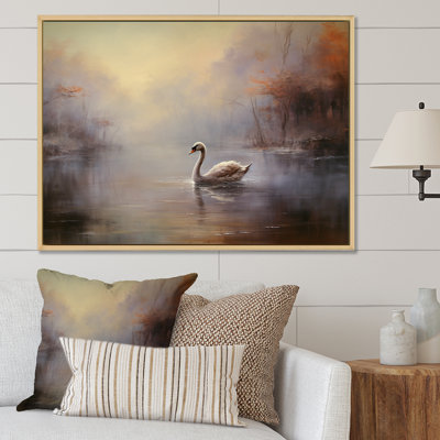 Cygne dans la brume II sur toile