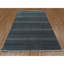 Tapis bleu en laine et en soie noué à la main 6 pi x 9 pi Yankees 5FC1079D3BFE480EB0D7139D40C18FB8