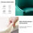 Velvet Upholstered Side Chair  With Gold Legs-1350955932