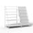 Aulika 32'' Metal Kids Bookshelf Large Storage Bookcase 4-Tier Book Sling Shelf-1089632958