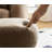 Mushroom Stool, Brown Lamb Wool Seat, Barrel PVC Pipe With Walnut Veneer-333115155-333115153