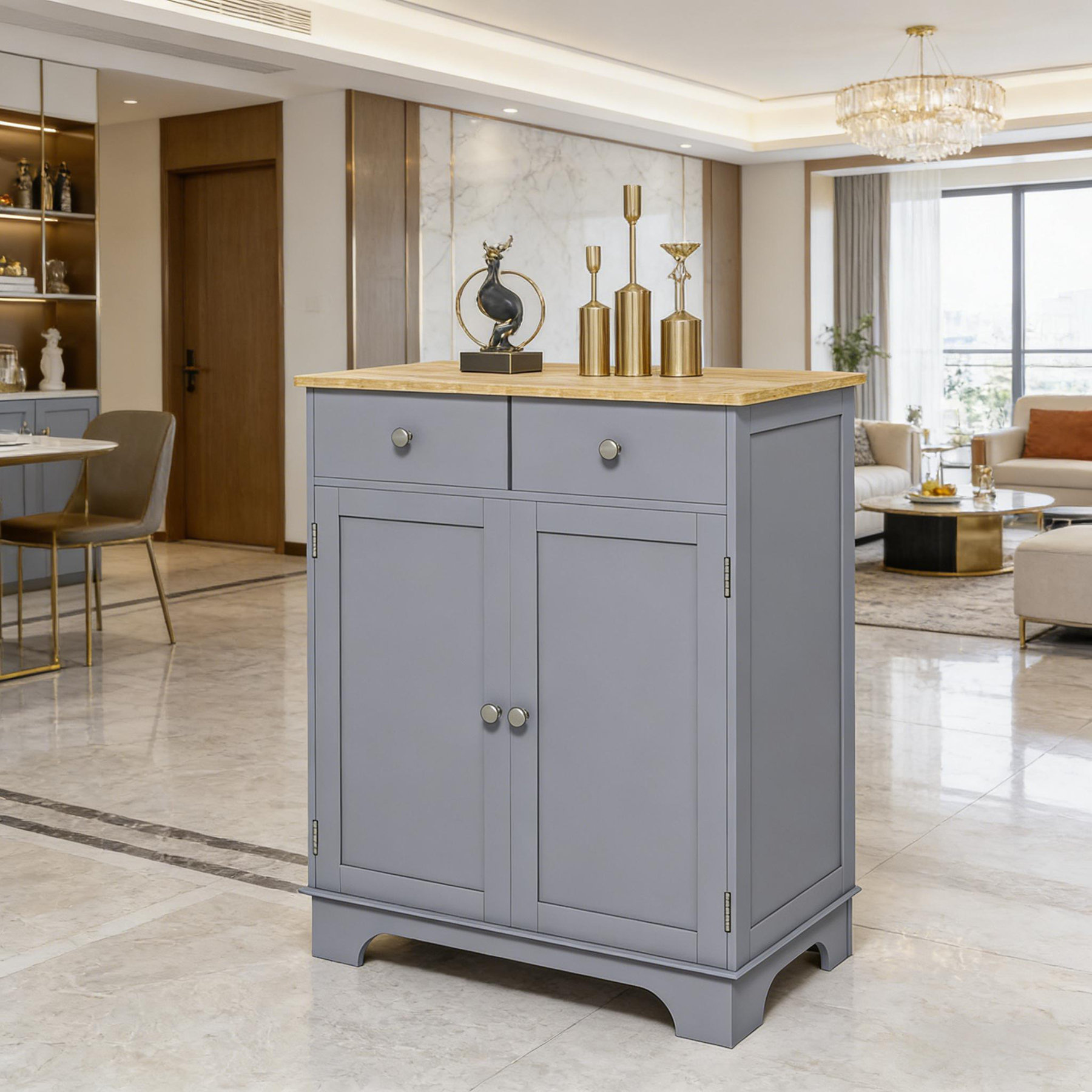 August Grove® Living Room Cabinet,Durable Storage Cabinet,Entryway ...