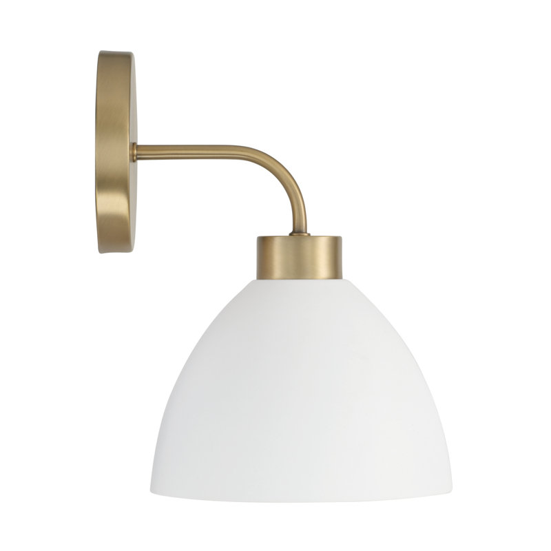 Ross Steel Armed Sconce, White