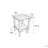 Folding Adirondack Chair With Side Table, 3-Piece Adirondack Chair Set With Wood Texture(Includes 2 Chairs And 1 Table)-1772354221