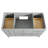 Fully Assembled 48'' Freestanding Single Sink Bathroom Vanity With Solid Wood Construction And Engineered Marble Top-803844080