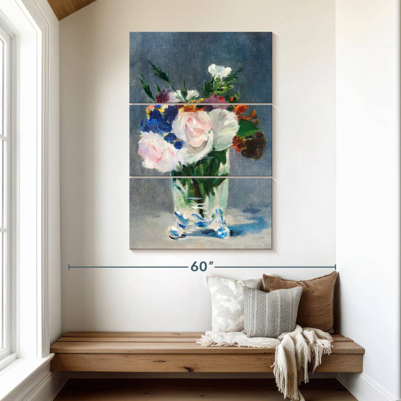 Harnek Flowers In A Crystal Vase 1882, 50" H x 32" W