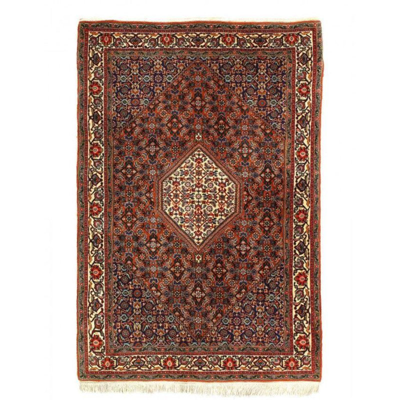 Iklakh Oriental Area Rug in Navy Blue