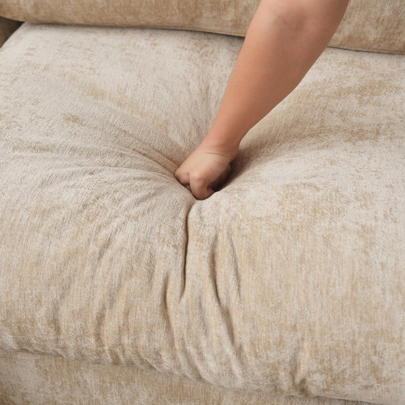 Fauteuil à housse recouverte de tissu, Kaki