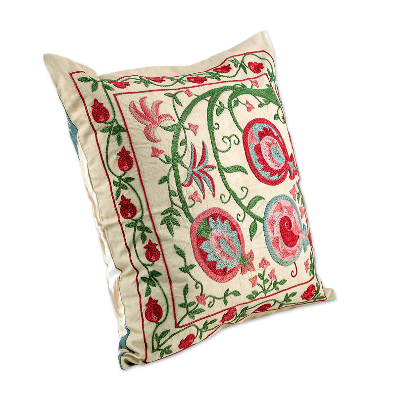 Gold Silk Association Silk Square Pillow Cover
