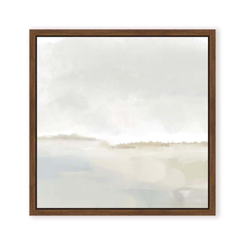 Coastal Retreat Shifting Sands par Gypsea Village, Framed Canvas, 16" H x 16" W x 2.375" D, Brown