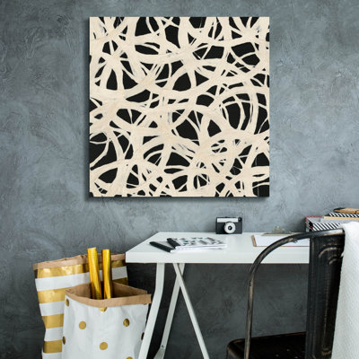 Epic Graffiti 'Endless Circles Back'  by Wild Apple Portfolio Canvas Wall Art, 26" x 26"
