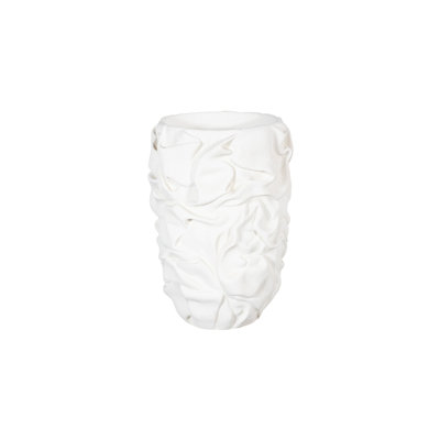 Drape Planter White Stone