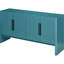 Buffet à 4 portes bleu antique pour un rangement optimal et un style élégant