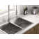 33-in. 50/50 Double Bowl Drop-in or Undermount Kitchen Sink with Thick Deck and Grids