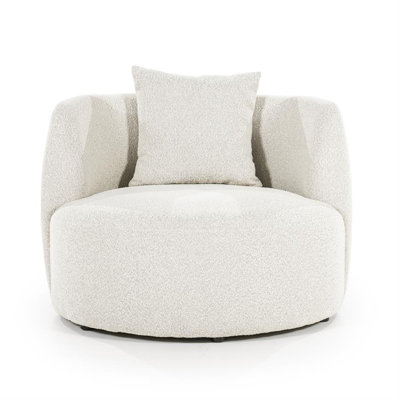 Louis Upholstered Swivel Accent Chair