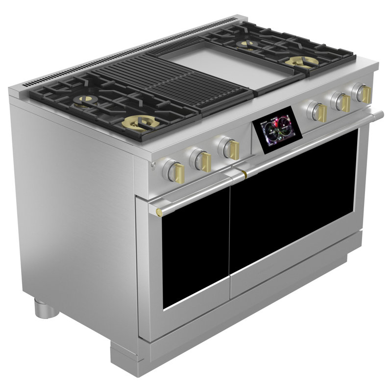 Monogram 48" Dual-Fuel Professional Range With 4 Burners, Grill, And Griddle