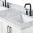 Ariel Kelly 61 Inch Double Rectangular Sink Bathroom Vanity With Italian Carrara Marble Countertop-105988792