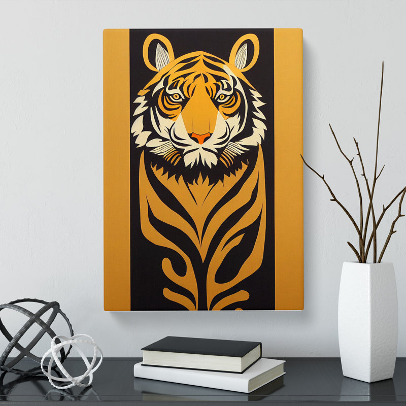 Tiger Scroll Vol.2 - Wrapped Canvas, 60cm H x 40cm W x 3cm D