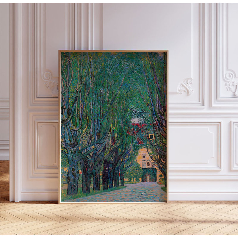 Avenue To Schloss Kammer by Gustav Klimt - No Frame Print, 21cm H x 14cm W