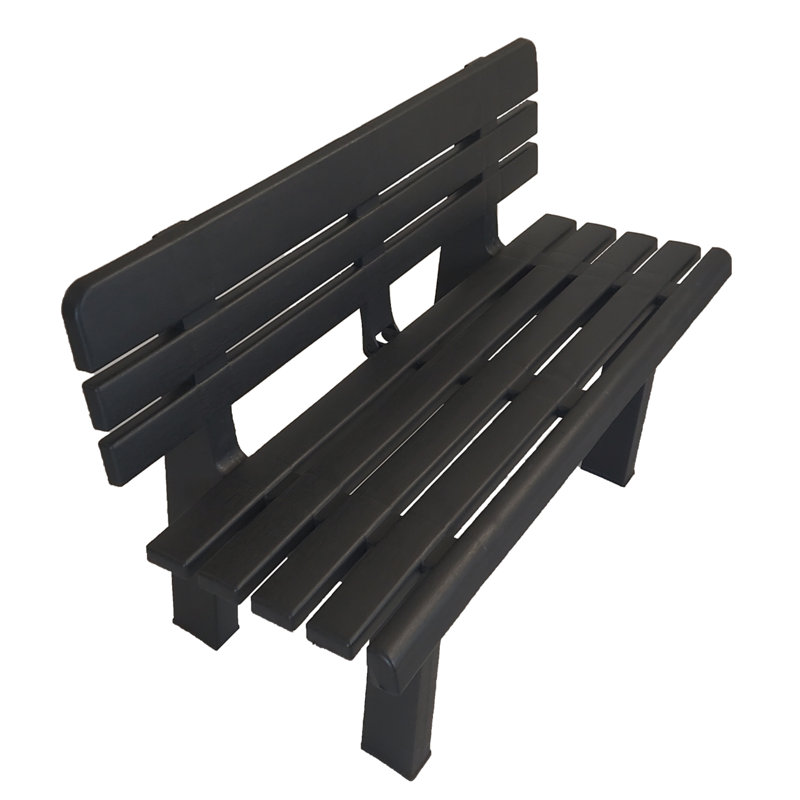 Arban Plastic Outdoor Bench, Black