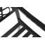 Banc de jardin en acier durable Barty