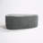 Caras Upholstered Rock Gray Triangular Compression Ottoman No Assembly Required-136163071