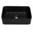 19"X15" Black Ceramic Rectangular Vessel Bathroom Sink