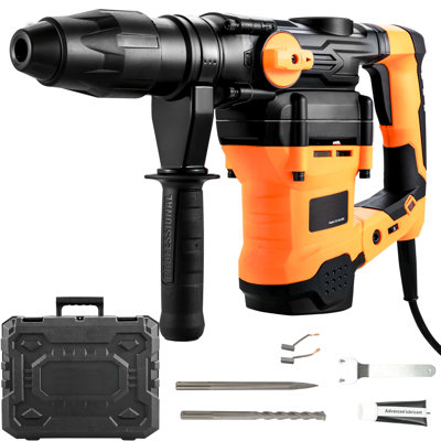 Rotary Hammer Drill, 1-9/16in, 3 Modes, SDS-MAX, Chipping Hammer, Corded, 1600W, 13Amp, 10J Impact Energy, 560RPM, 3600BPM, Iron