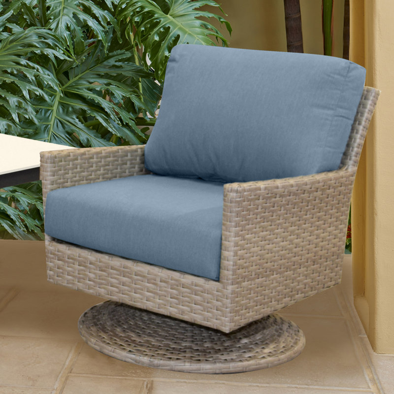 Amala Sunbrella® Outdoor Deep Seating Cushion, 28.5" W x 28.5" D, Sunbrella® Spectrum Denim Plainweave