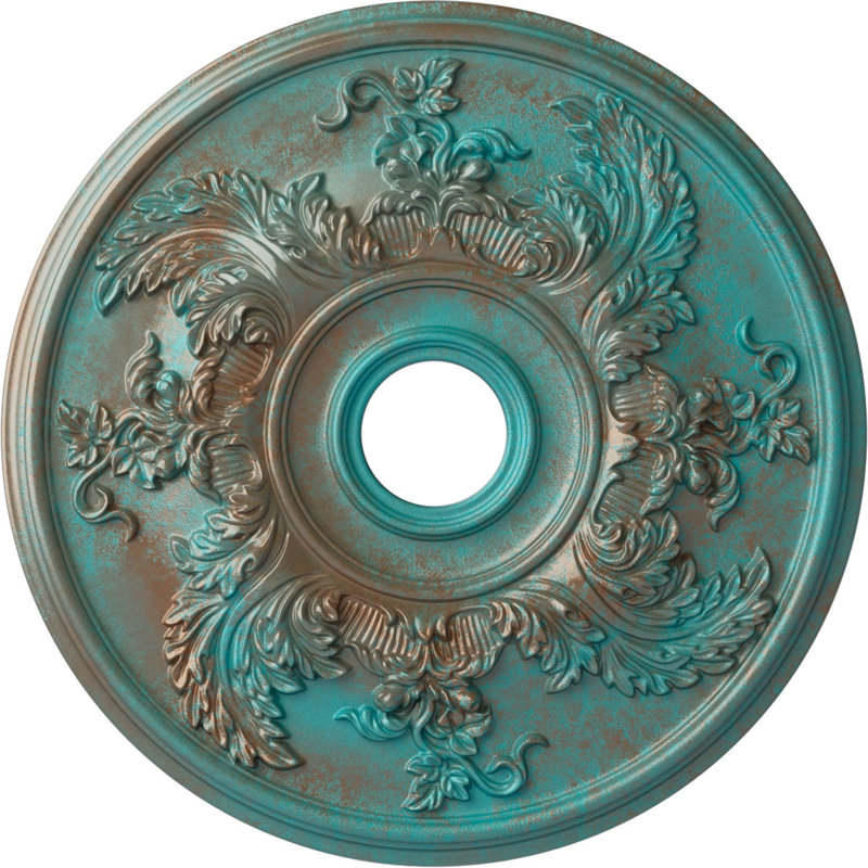 Médaillon de plafond torsadé 23 5/8 po x P 4 5/8 po x P 1 7/8 po (convient aux auvents jusqu'à 8 3/8 po)